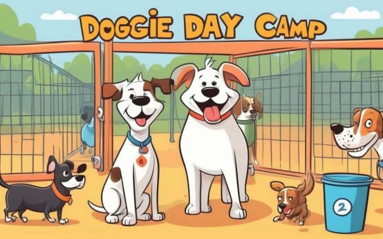 2d cartoon on Doggie Day Camp