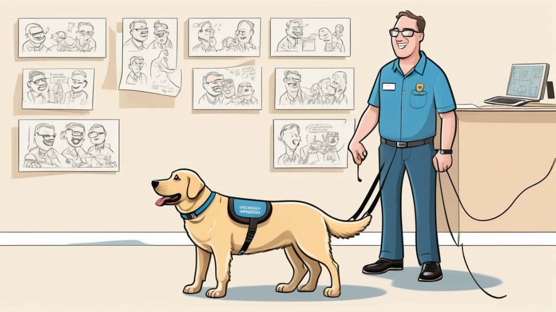seeing eye dog instructor