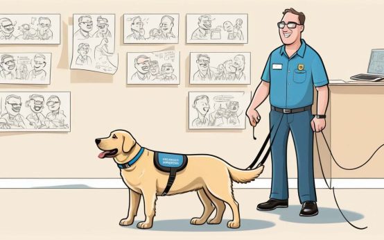 seeing eye dog instructor