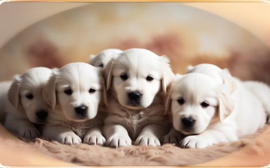 white retriever puppies