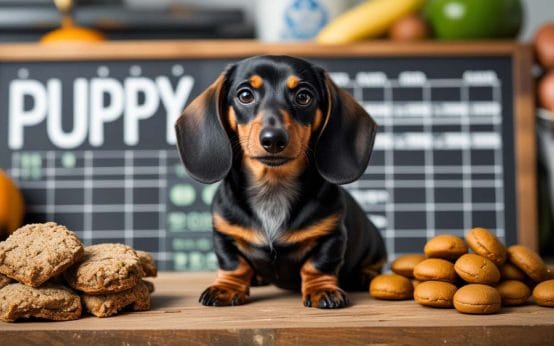 dachshund puppy feeding chart