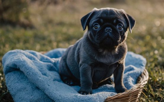 blue pug puppies