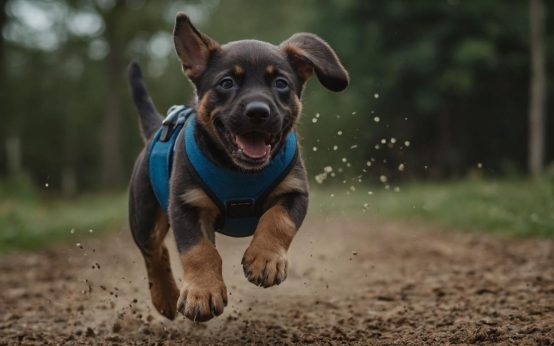 puppy jumping