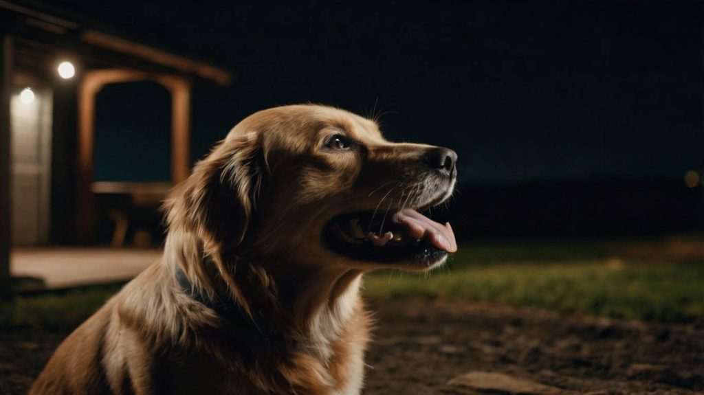 how to stop dog barking at night outside