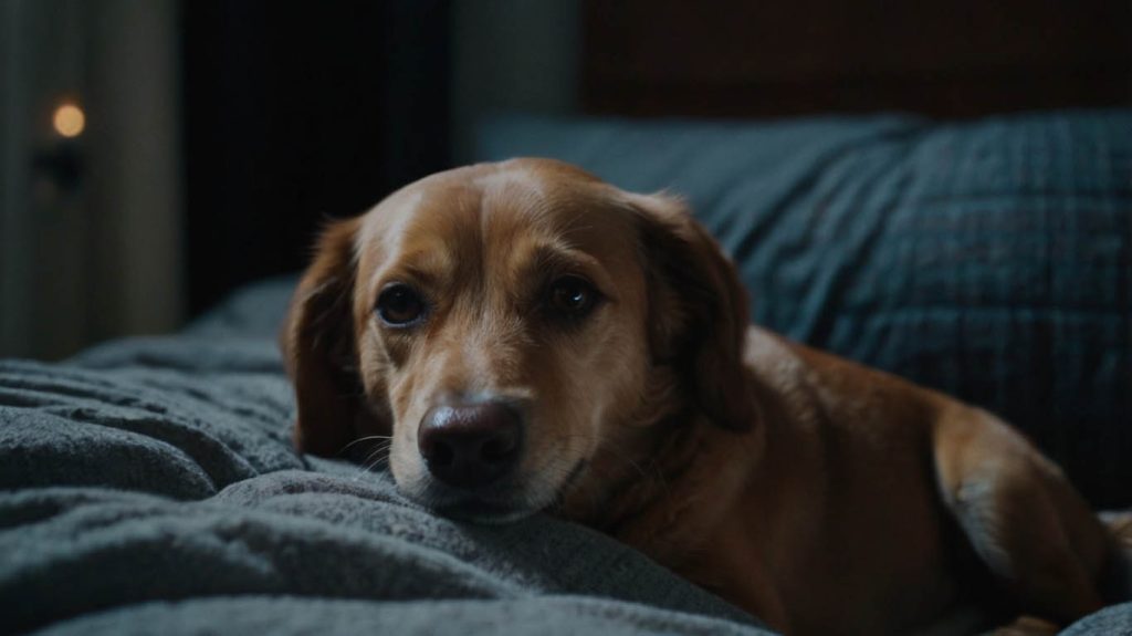 how to get my dog to stop crying at night