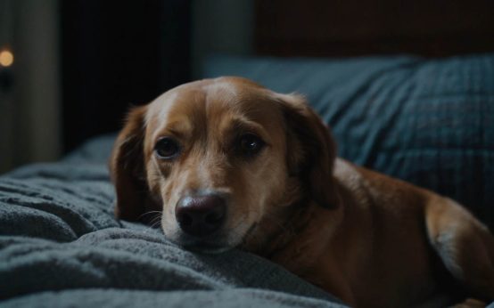 how to get my dog to stop crying at night