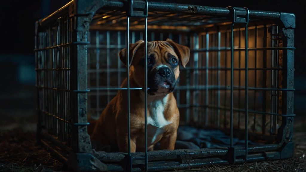 crate training at night tips