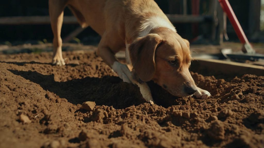 how to fill a hole your dog dug