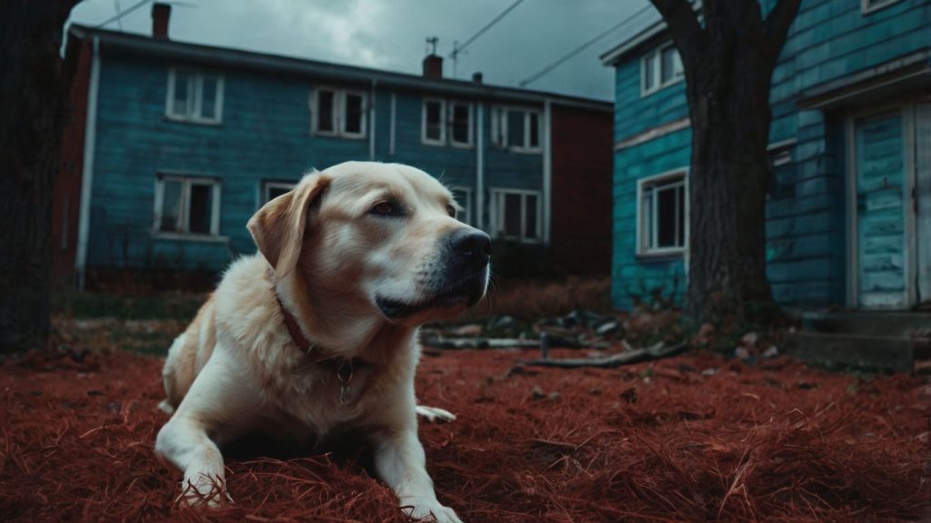 dog storm anxiety symptoms