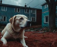 dog storm anxiety symptoms