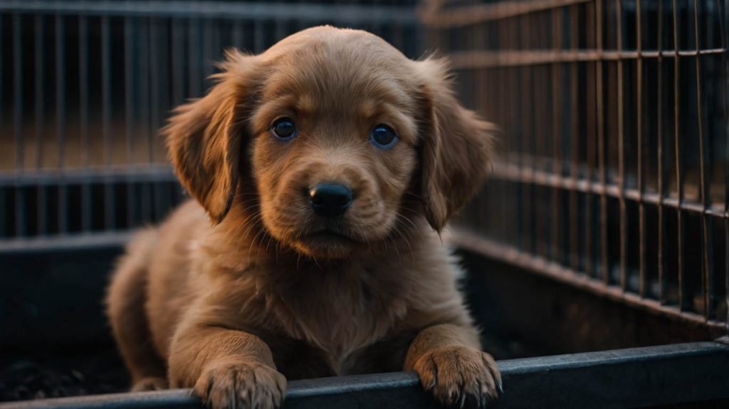 tips to crate train a puppy at night