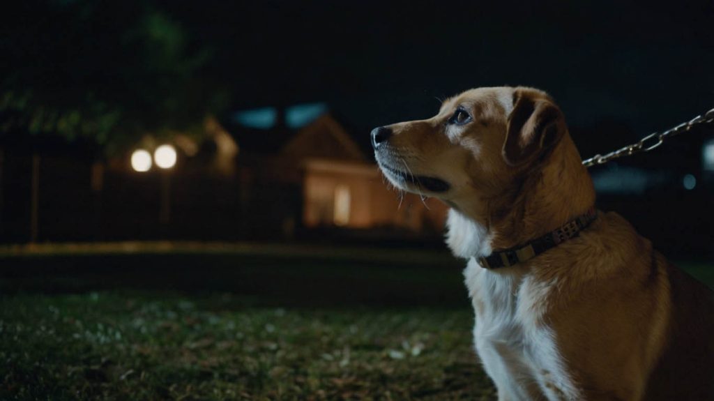how to stop dog barking at night outside