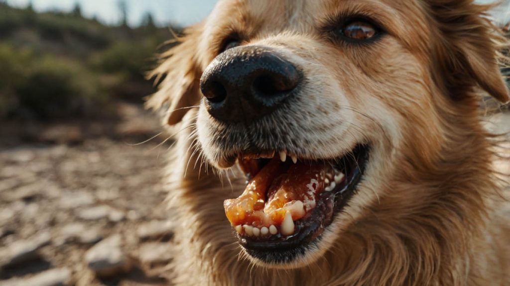 dogs gums dry and sticky