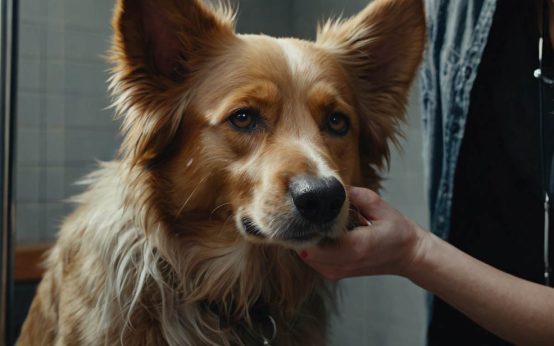 how to flush a dog's ear at home