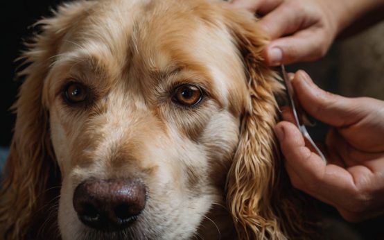how to get dog ear wax out