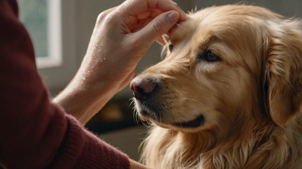 how to clean golden retriever ears at home
