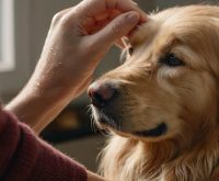 how to clean golden retriever ears at home