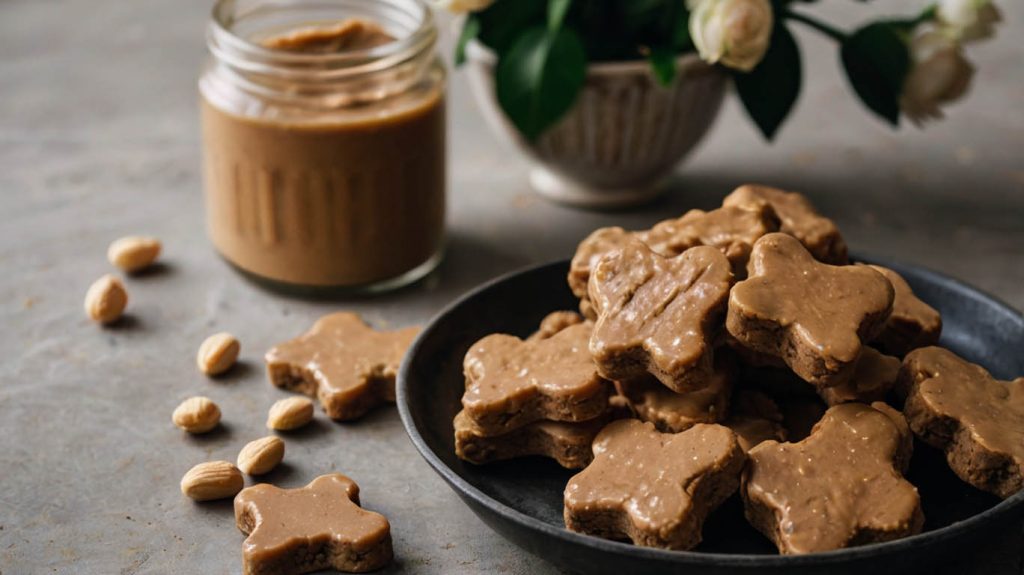 homemade dog treats with peanut butter