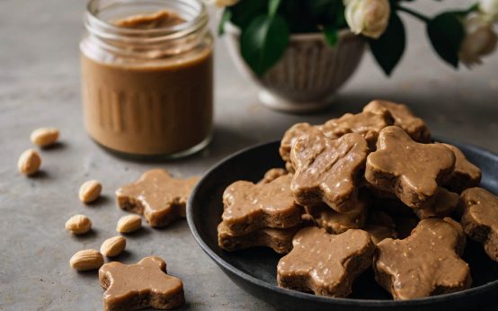 homemade dog treats with peanut butter