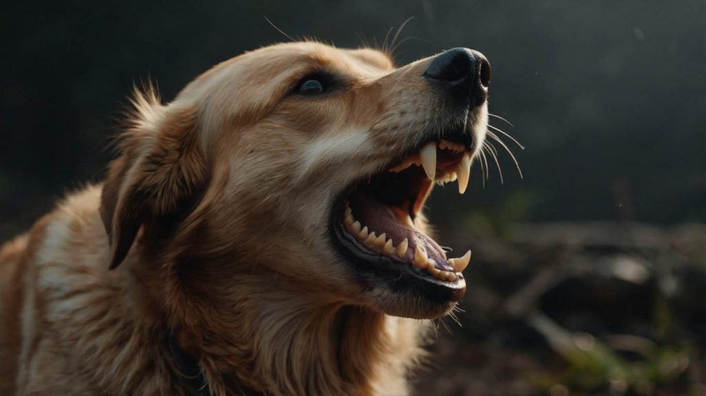 how to deal with dog growling showing teeth