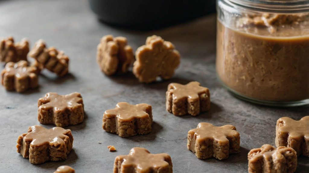 homemade dog treats with peanut butter