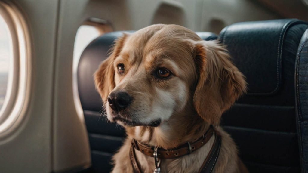 how to travel with a dog on a plane