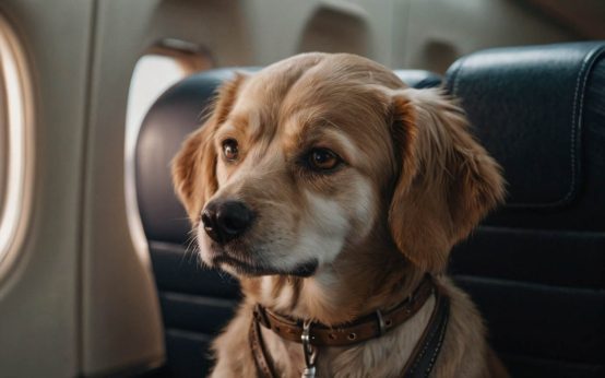how to travel with a dog on a plane