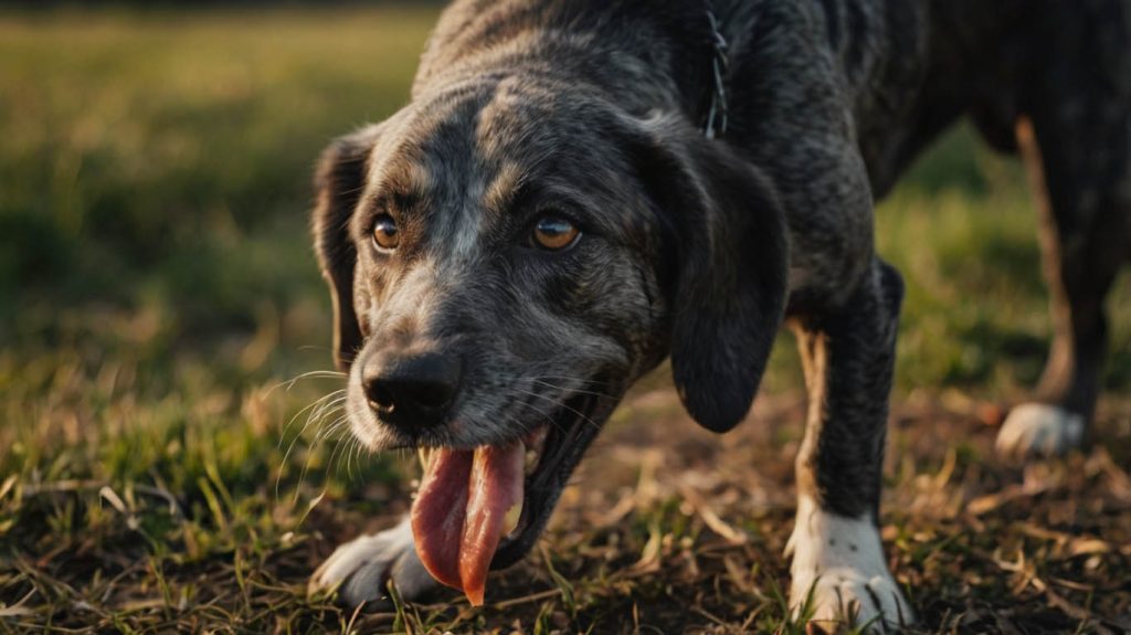dog licking his paws constantly
