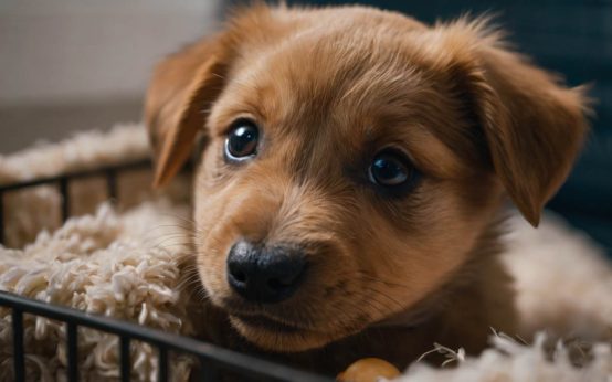 how to get puppy to stop crying in crate