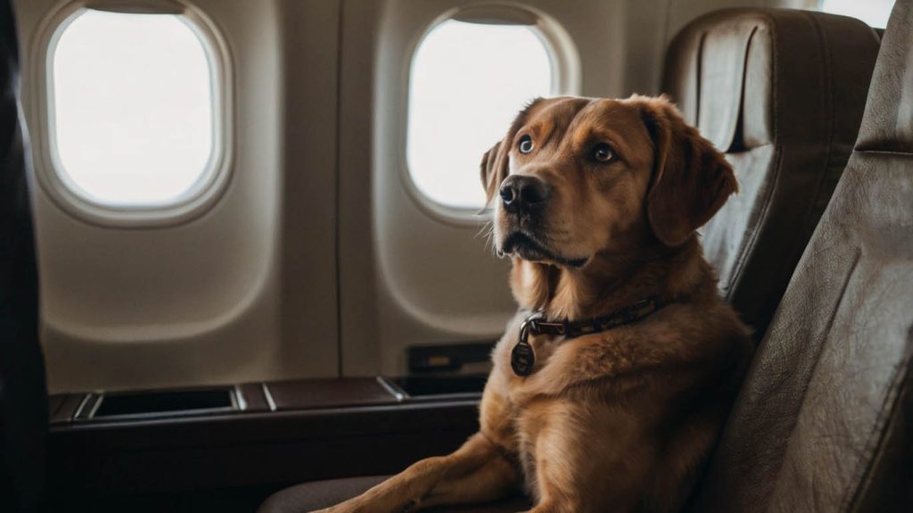 how to travel with a dog on a plane