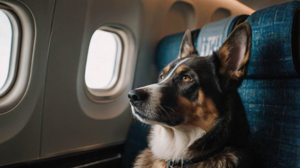 how to travel with a dog on a plane
