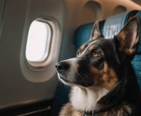 how to travel with a dog on a plane