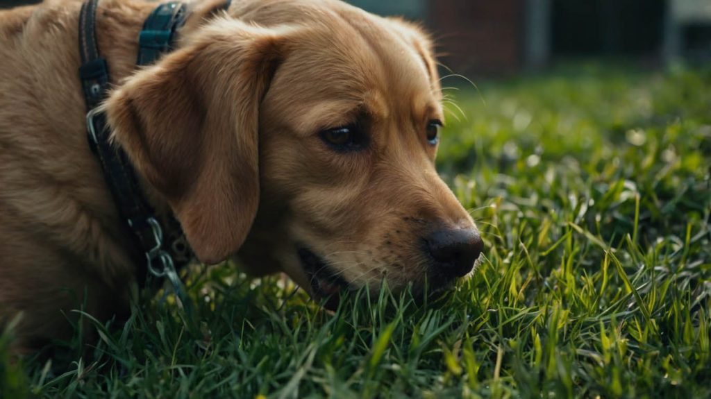 why is my dog eating grass