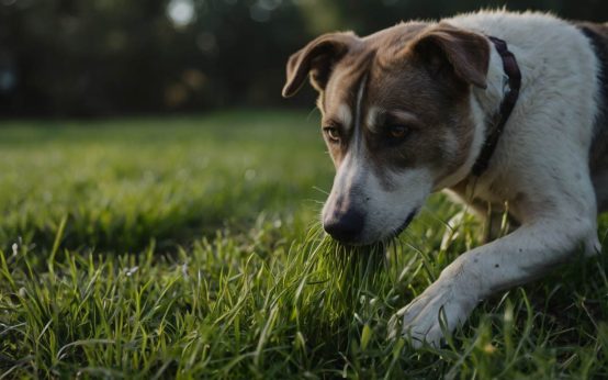why is my dog eating grass