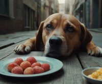 dog acting fine but not eating