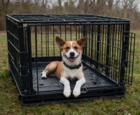 how to crate train rescue dog
