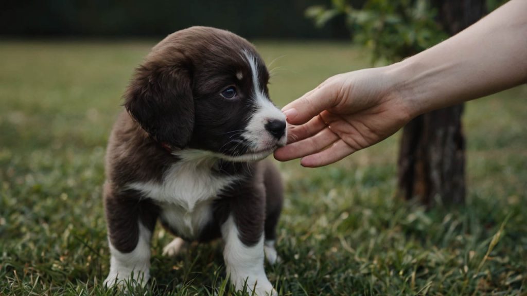 how to teach a puppy to shake
