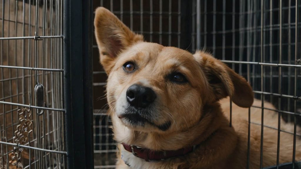 how to crate train an older dog with separation anxiety