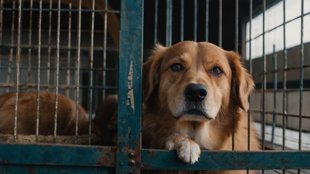 how to crate train an older dog with