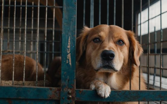 how to crate train an older dog with