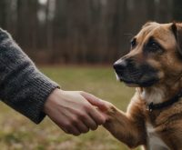 how to teach a dog to shake hands