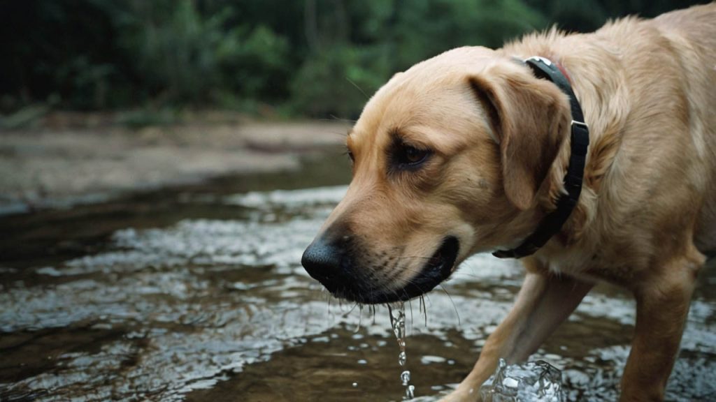 dog not eating but drinking water and acting normal