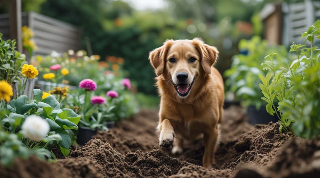 how to keep dogs from digging