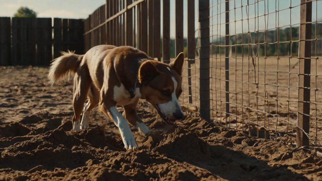 how to prevent dogs from digging under fence