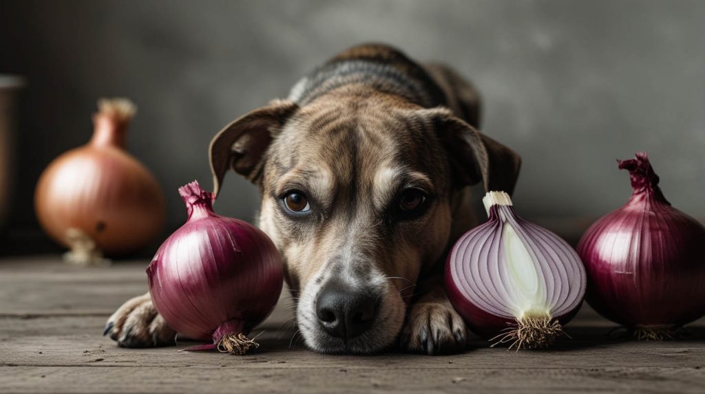 signs of onion poisoning in dogs