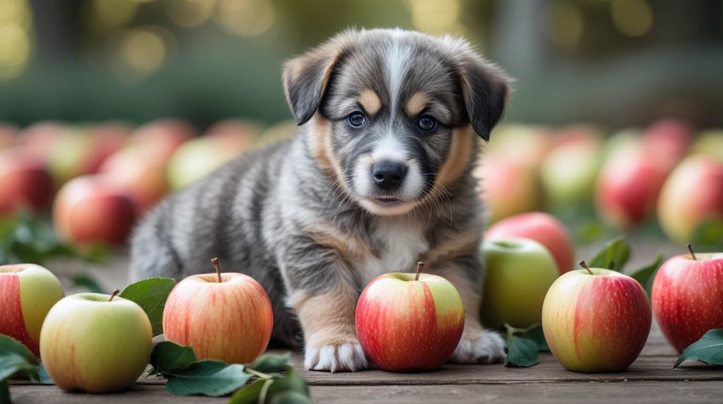 can puppies eat apples