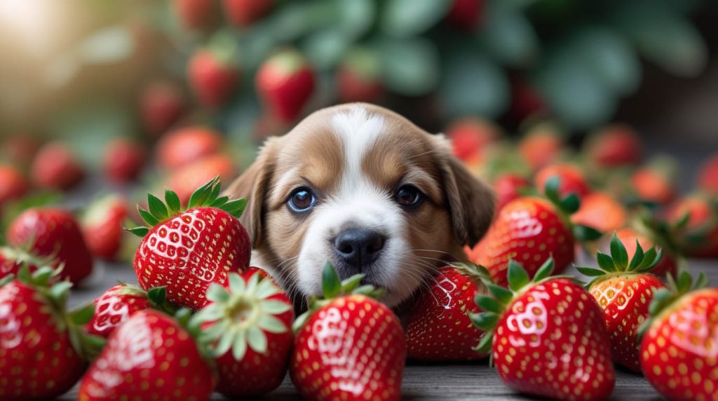 can puppies eat strawberries