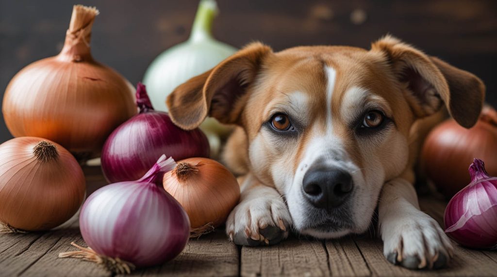 symptoms of onion poisoning in dogs
