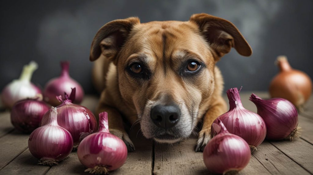 symptoms of onion poisoning in dogs