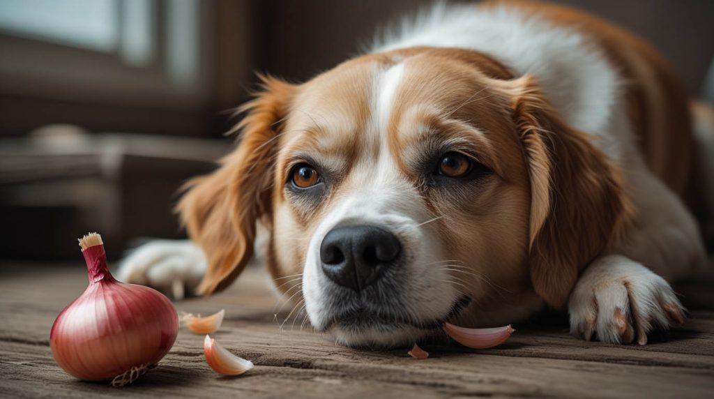 signs of onion poisoning in dogs